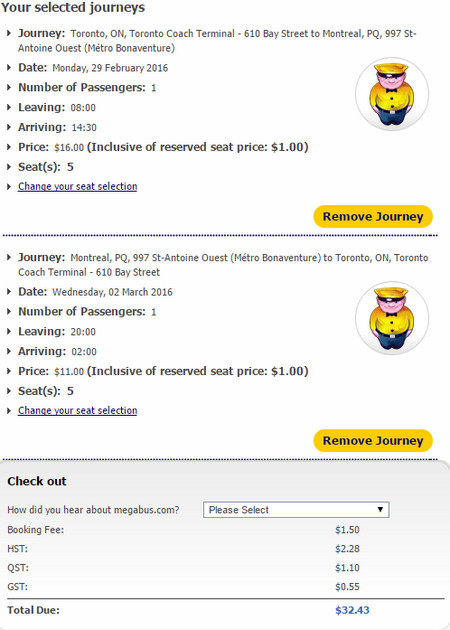 MegaBus Montreal