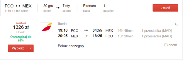 FCO - MEX