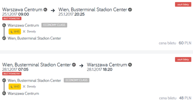 WAW WIE WAW 60 PLN