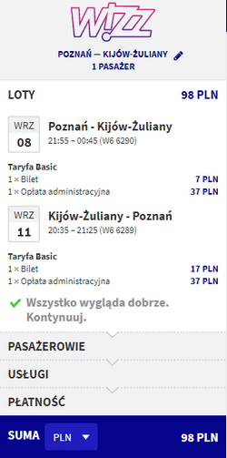 POZ - IEV