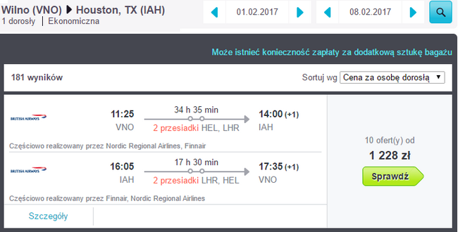 VNO - IAH