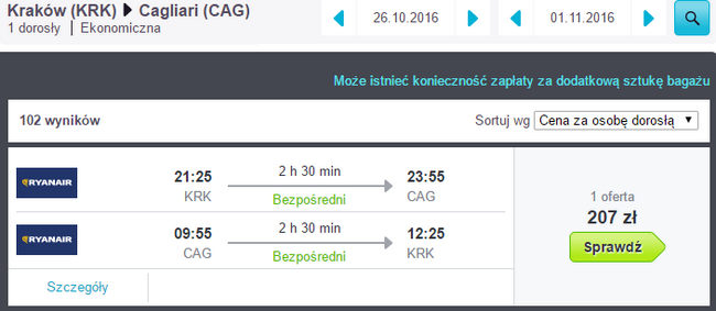 KRK - CAG