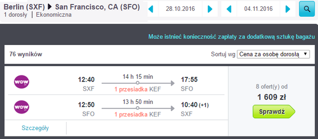 SXF - SFO