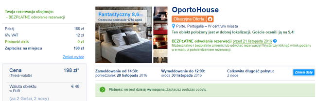 porto booking