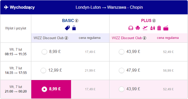 LTN - WAW