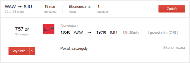 WAW - SJU