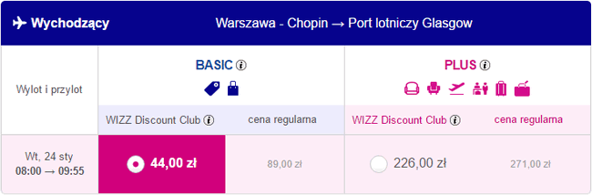 WAW - GLA