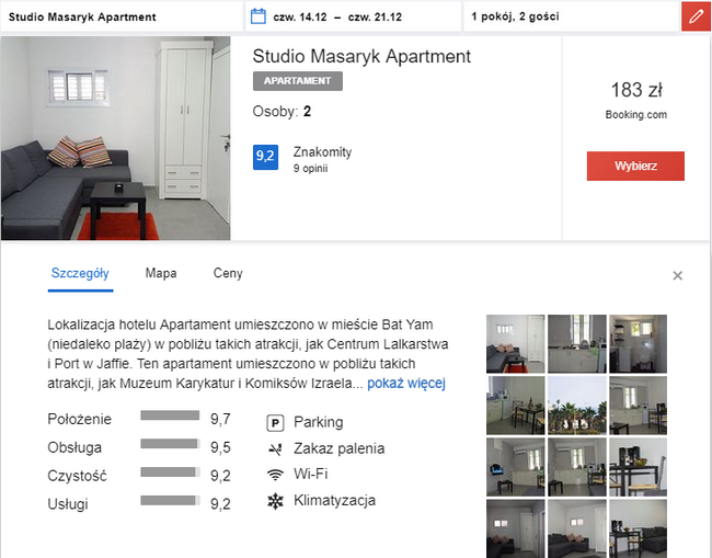apartament w Tel Awiwie