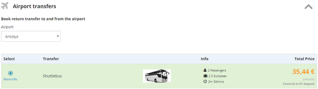 transfer do hotelu