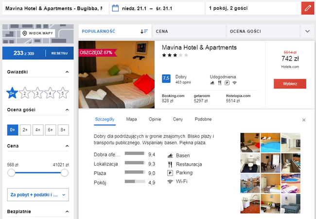zakwaterowanie na malcie od 21 do 31 stycznia za 742 złotych za dwie osoby