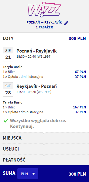 rezerwacja biletu na Islandie