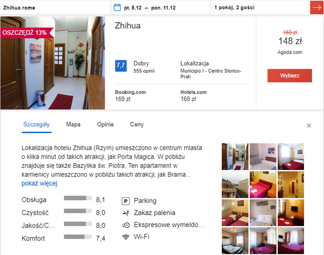 rezerwacja hotelu Rzym
