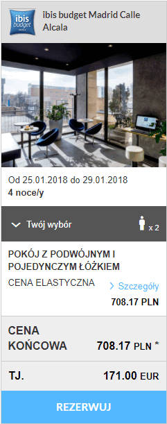 rezerwacja noclegów w Madrycie