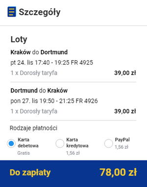 rezerwacja biletów z Krakowa do Dortmundu