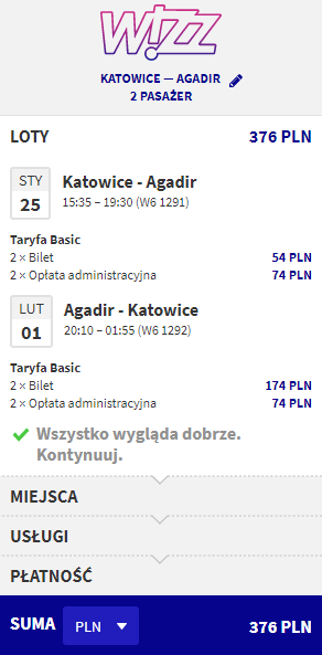 rezerwacja lotów z Katowic do Agadiru