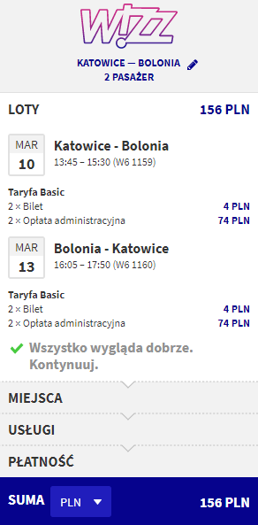 Loty z Katowic do Bolonii