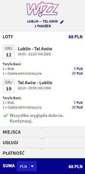 rezerwacja biletów do Izraela