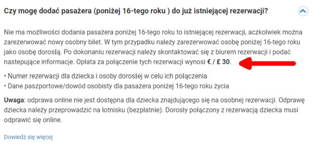 Rezerwacja w Ryanair