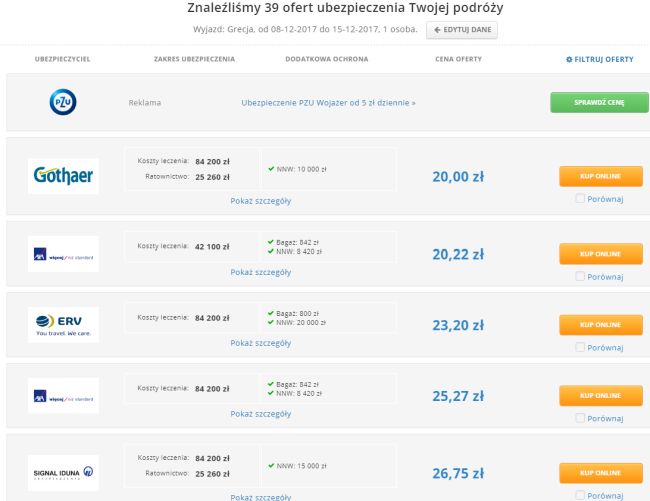 ubezpieczenie ranking