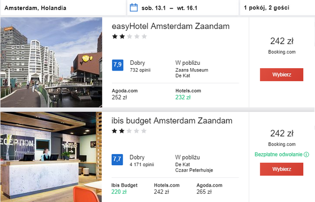 noclegi w Amsterdamie