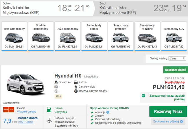 auto na Islandii