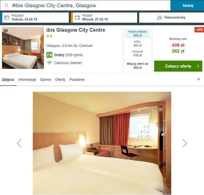 hotel Ibis Glasgow