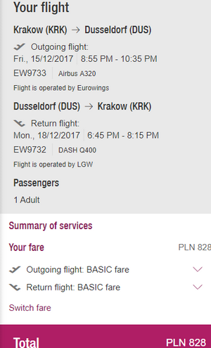 rezerwacja biletów z Krakowa do Dusseldorfu
