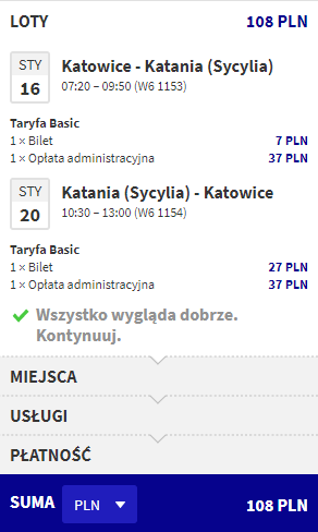 loty Katania