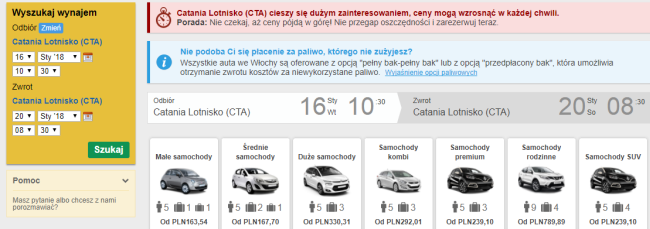 Katania samochód