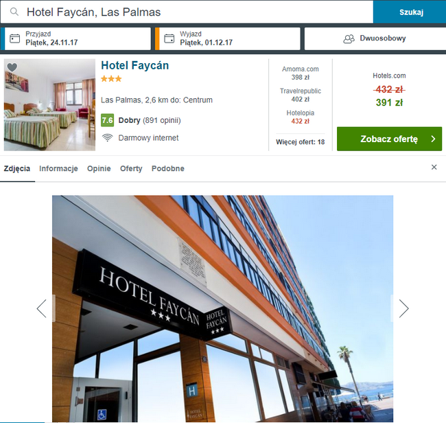 hotel w Las Palmas
