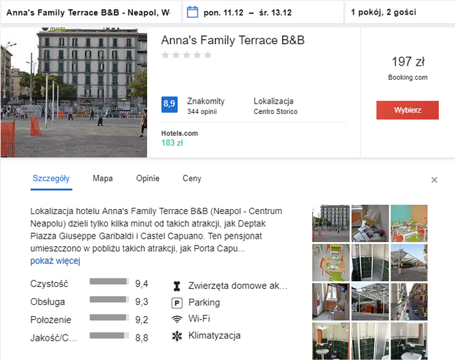 rezerwacja hotelu w Neapolu
