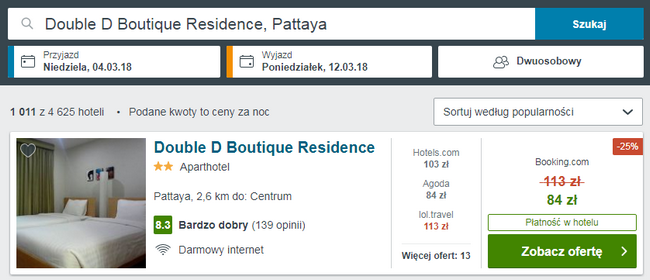 zakwaterowanie w Double D Boutique Residence