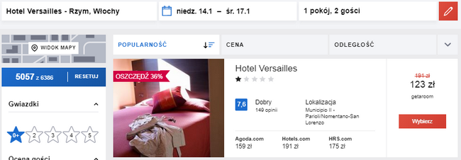hotel versailles rzym