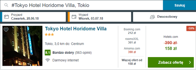 noclegi w Tokio