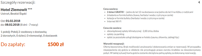 rezerwacja hotelu ziemowit
