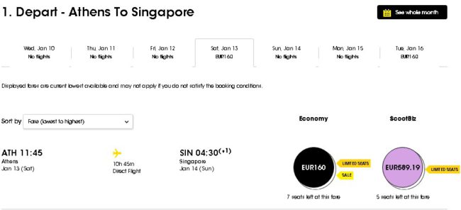 Singapur lot