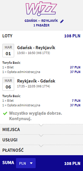 rezerwacja lotów na Islandię