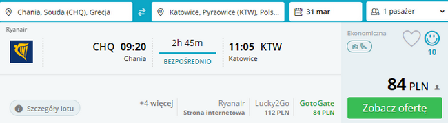 rezerwacja lotów z krety do katowic