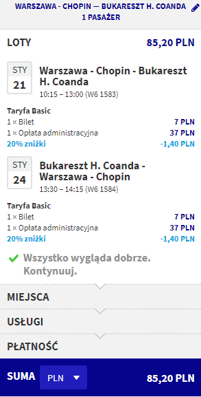 rezerwacja lotów z warszawy do bukaresztu
