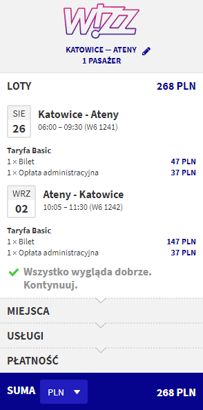 rezerwacja lotów do Aten