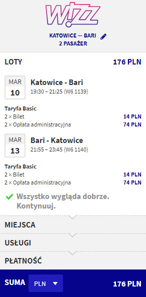 rezerwacja lotów do Bari