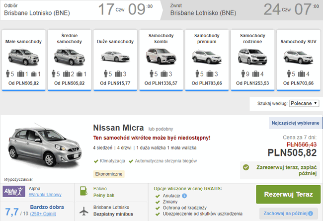 auto w Australii