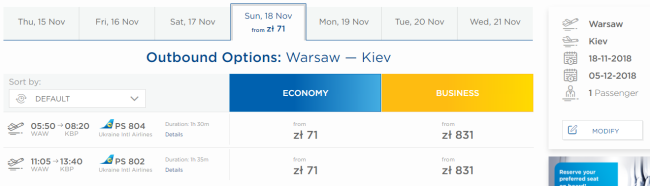 Kijów lot