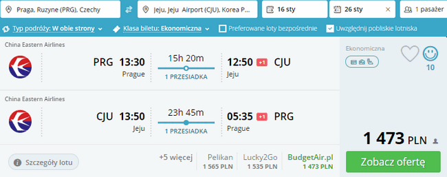 rezerwacja lotów na Czedżu