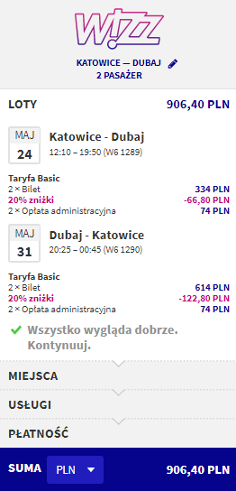 rezerwacja lotów do dubaju