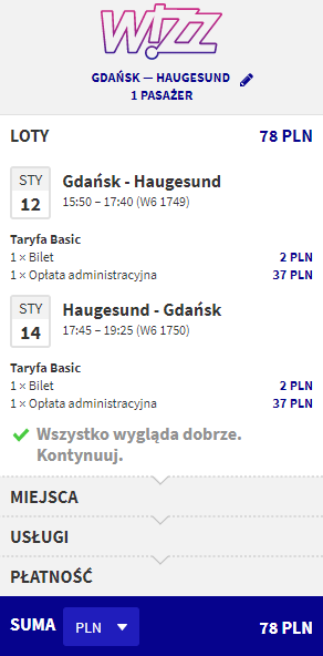 rezerwacja lotów do Haugesund