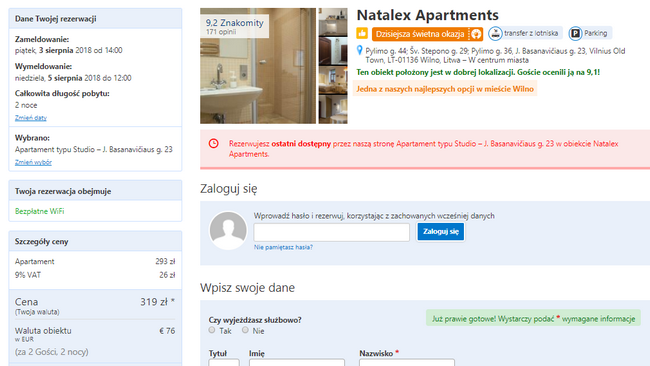 apartament wilno
