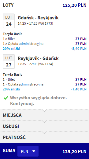Islandia loty