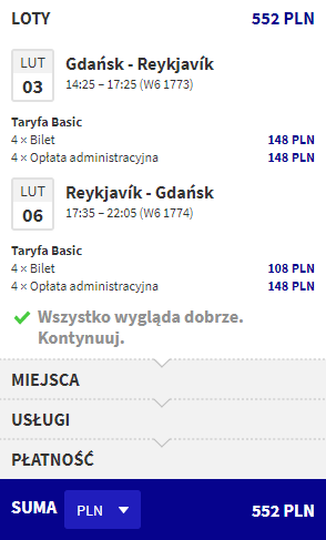 Islandia loty