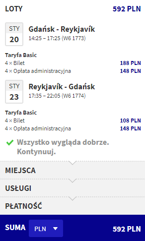Islandia loty